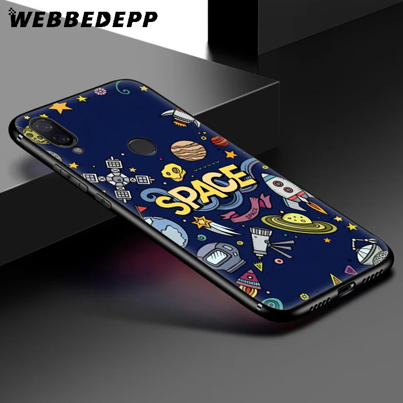 WEBBEDEPP Rocket Man Space Moon мягкий чехол для Xiaomi Redmi K20 7A 4A 4X 5 5A 6 6A S2 Note 8 4 7 Pro Plus Prime |