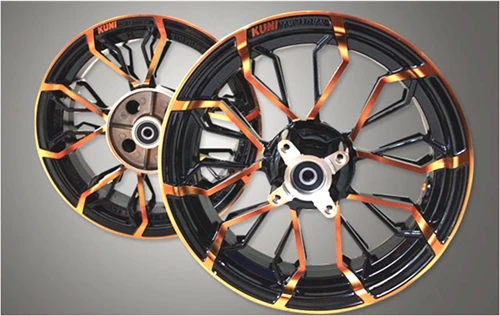 Мотоцикл вперед+ столб колеса обода для HONDA GROM MSX125 MSX125SF - Цвет: A style Orange