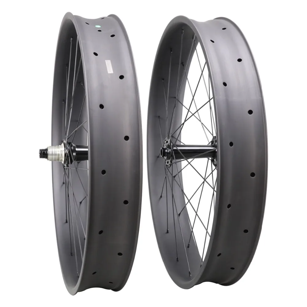 Toray T700 Углеродные колеса для fatbike 26er, колеса для fat bike Powerway M74, ступицы 10/11 скоростей, 90 мм Ширина UD-matt колеса FW90