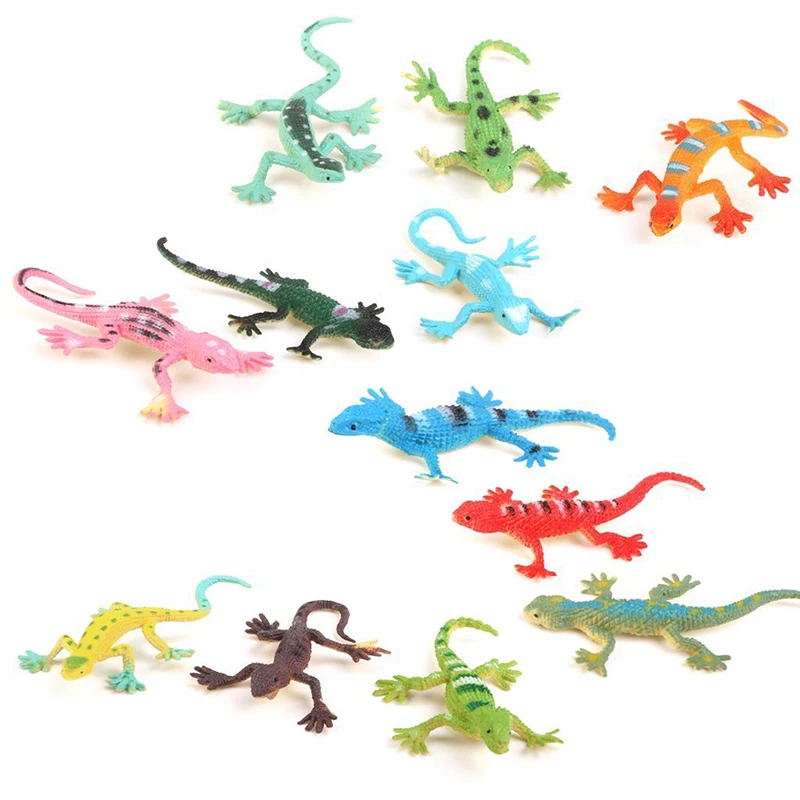 Gecko маленькие пластиковые ящерицы имитации реальности украшения Детские игрушки