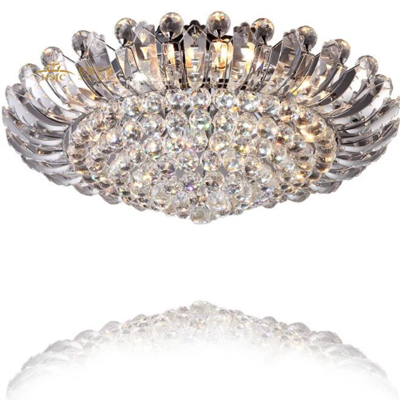 

Minimalist living room dining room round crystal lamp Cornucopia bedroom led ceiling lamp Modern fashion lamp lighting led lamps