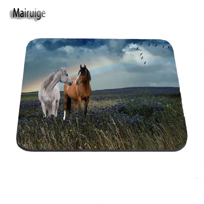 Дешевые Принт прохладный лошадь игровой Мышь Pad Размеры 180x220x2 мм 250x290x2 мм и 25*20 см прочного компьютеры и Ноутбуки Мышь pad - Цвет: 250mmx290mmx2mm
