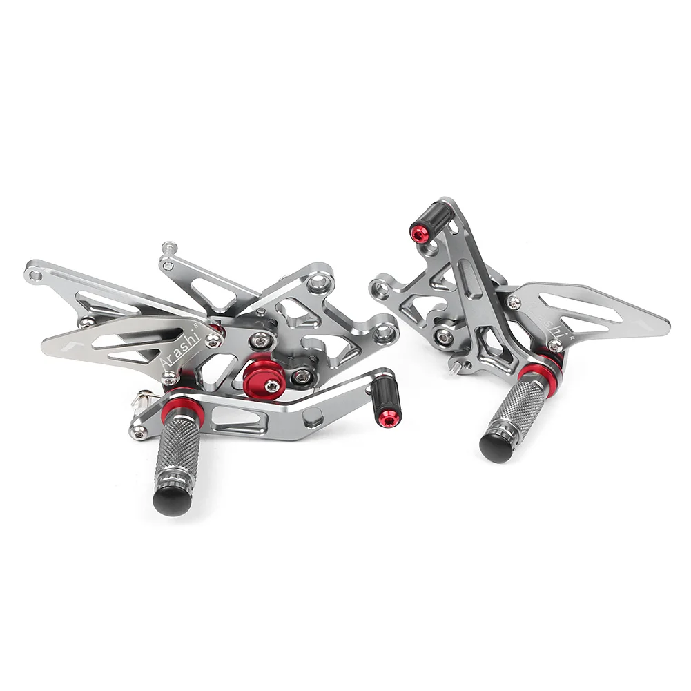 CNC алюминиевый мотоцикл задний тормозной набор подножки Rearset для Honda CBR600RR 2009 2010 2011 2012 2013-серый