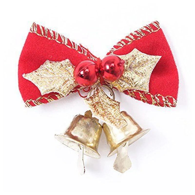1 шт. мини Рождественский бант колокольчики высокое качество рождественские