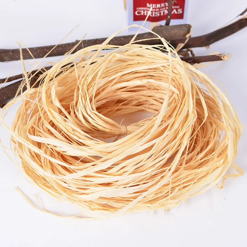 10 м/уп. рафия натуральный канат DIY ремесла свадебные приглашения подарочная