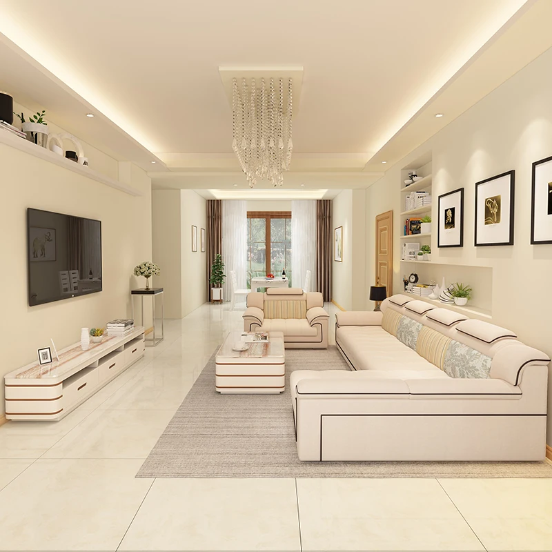 Диван секционный Easyliving для дома удобная мягкая серая мебель гостиной в