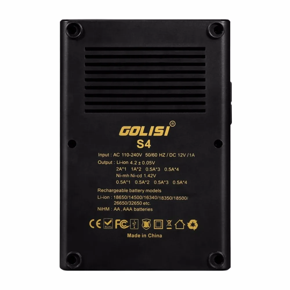4 слота AA AAA Смарт зарядное устройство с ЖК дисплеем для Li Ion 18650 26650 Ni MH cd батареи