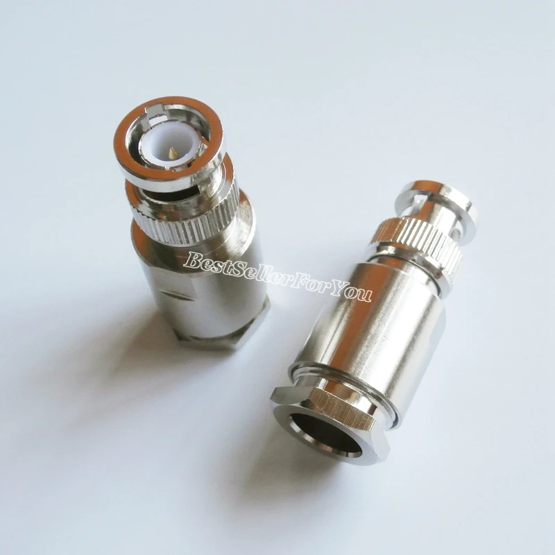 10 шт. BNC Штекерный Q9 зажим для кабеля RG8 LMR400 RG213 RG214 RG165 7D FB RF коаксиальный разъем|clamp