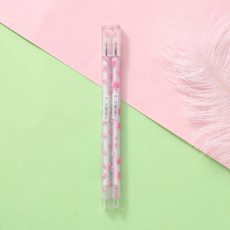 2 шт./лот 0 5 мм гелевая ручка в виде пары японских цветков вишни кавайные школьные