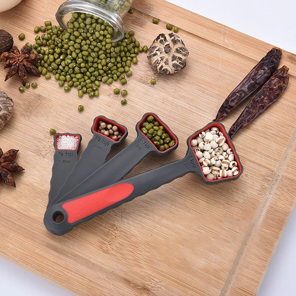 4 шт. мерная чашка ложка кухонный измерительный инструмент чайная для выпечки