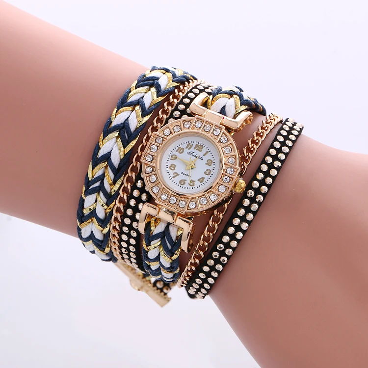 Новые часы со змеиным браслетом женские наручные нарядные для девушек плетеные