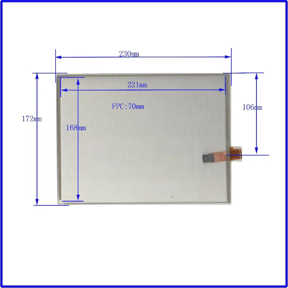 

ZhiYuSun 230*172 10.4 Inch Touch Screen 4 wire resistive USB touch panel overlay kit Free Shipping