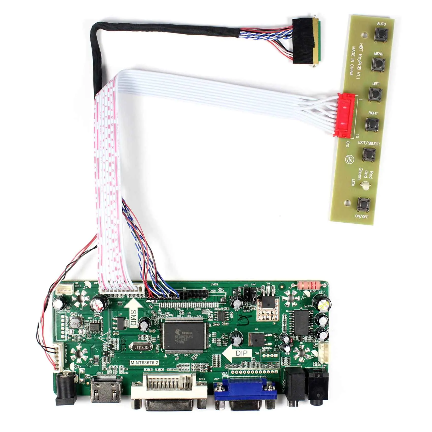 HDM I + VGA DVI аудио Вход ЖК-дисплей плата контроллера для 15 6 &quot17 3&quot LP173WD1 N173FGE 1600x900