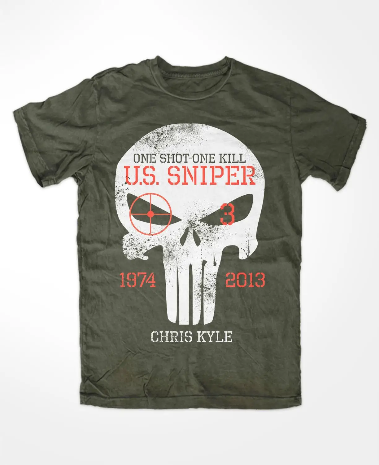 Футболка с изображением Криса Кайла Oliv Devil of Ramadi American Sniper Scharfschutze Cpo Новинка г. Модная брендовая мужская футболка с круглым вырезом - Цвет: 1
