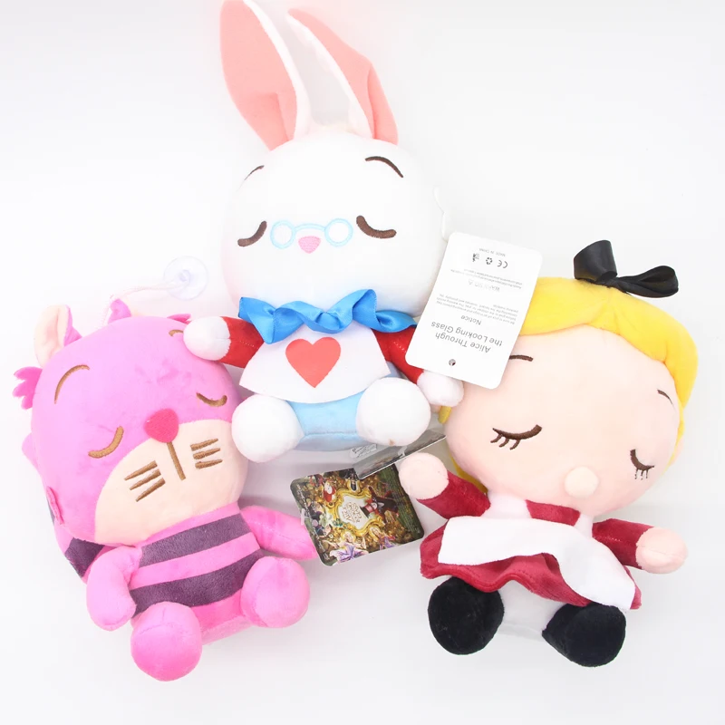 Алиса кролик и Чеширский кот и принцесса 20 см Kawaii стиль куклы и мягкие игрушки