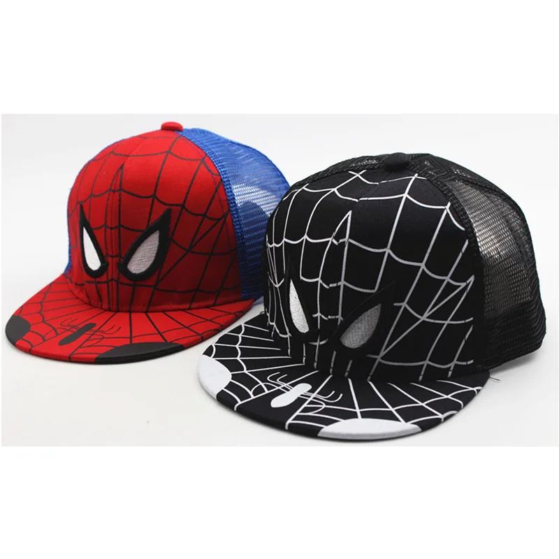 Детская шапка с сеткой героями мультфильма Человек паук для маленьких мальчиков