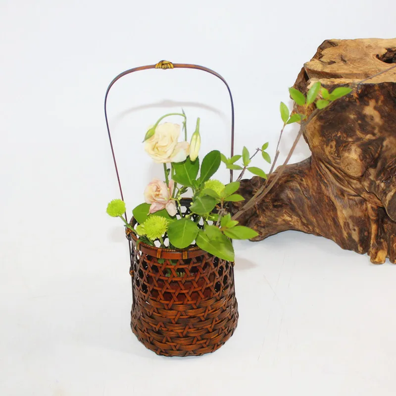 Японский Ikebana Настольный цветочный горшок ваза для цветов ручной работы