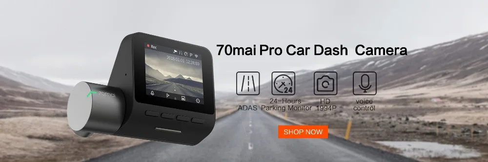 70mai Dash Cam 1s Smart car dvr wifi английское Голосовое управление 1080P HD 130FOV автомобильная камера ночного видения Автомобильный видеорегистратор g-сенсор
