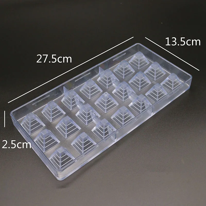 21 Holes Pyramid Shape Plastic Jelly Chocolate Mold Diy Candy Creative Mini Cake Decorating Molds Dessert Baking Tools | Дом и сад