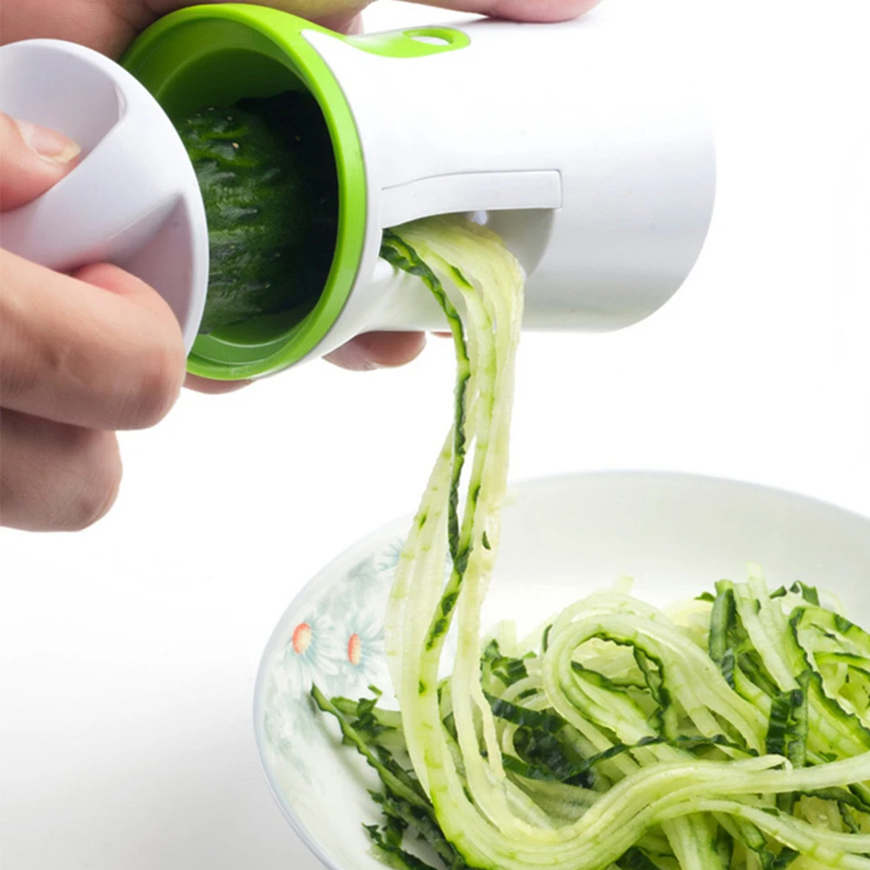 JINJIAN овощей Spiralizer Фрукты Терка спиральный измельчитель нож Spiralizer для моркови огурец кабачок кухонные инструменты приспособление