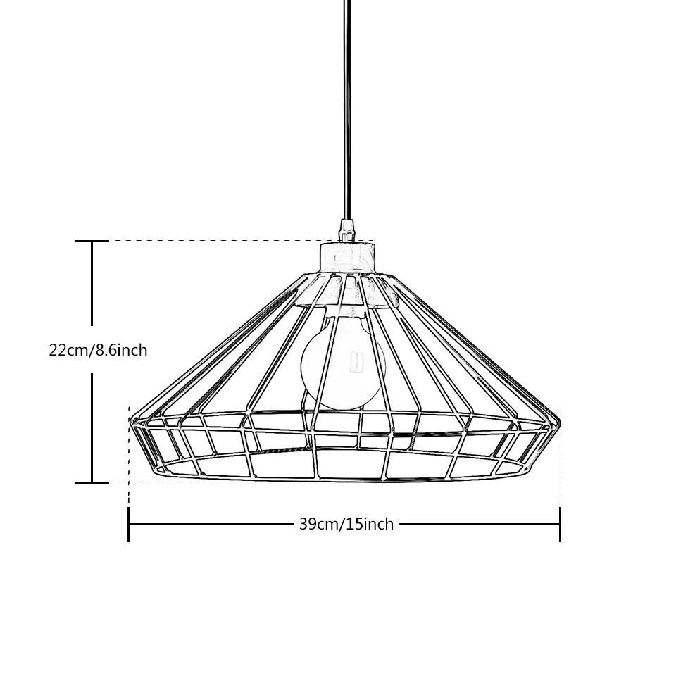 Новые винтажные железные подвесные светильники промышленный Лофт ретро Droplight