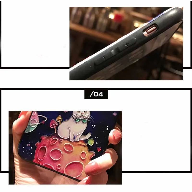 JIBAN Cat Planet чехол для телефона Honor Play 8x Magic2 huawei P10 Nova3 Nova3i мягкий из ТПУ с принтом