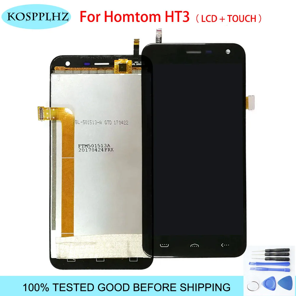 Высокое Качество 5 0 дюймов для HOMTOM HT3 ЖК дисплей экран и сенсорный дигитайзер