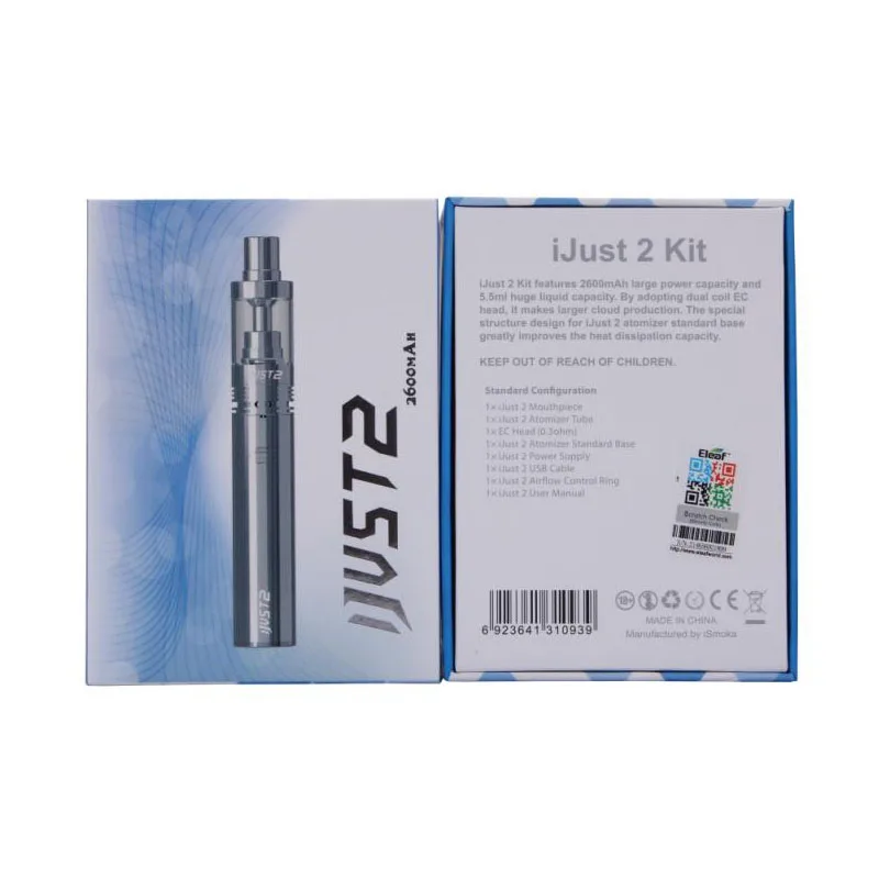 Оригинальный Eleaf iJust 2 комплект с 2600 мАч встроенный аккумулятор и 5 мл танк