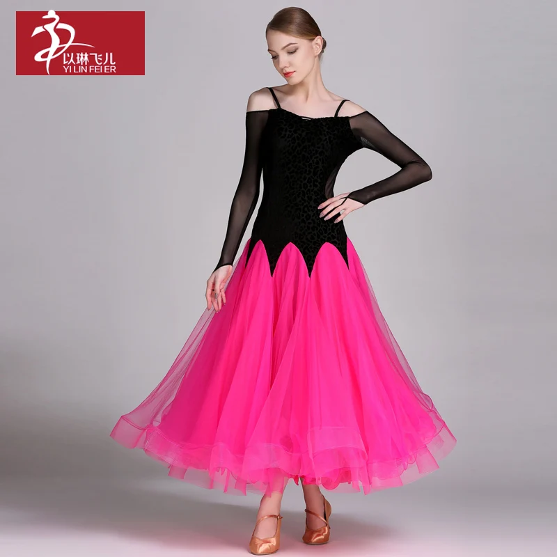 Новинка платье для бальных танцев соревнований вальса стандартное женское