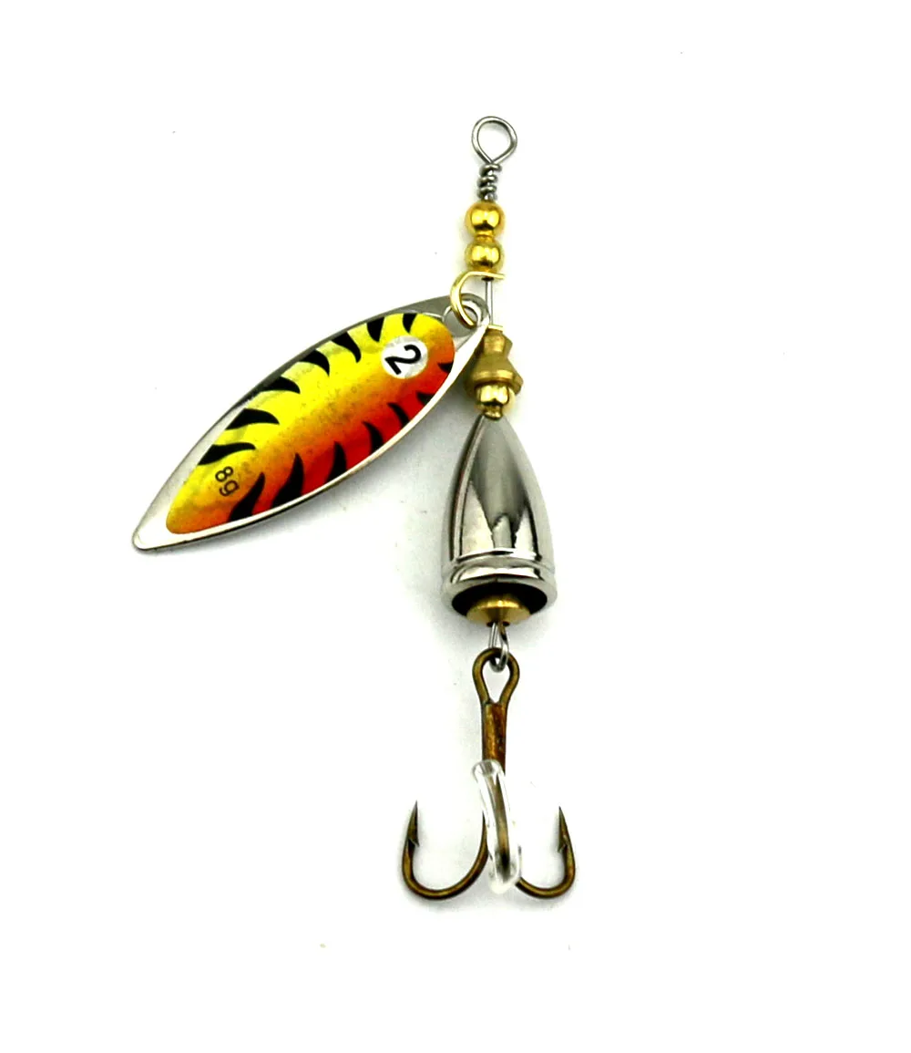 

HENGJIA 1PC Hot Spinner bait spoon bait Fishing Lures 7.8CM 10G Hard Fishing Tackle Metal Isca Artificial Sequins Fishing hooks