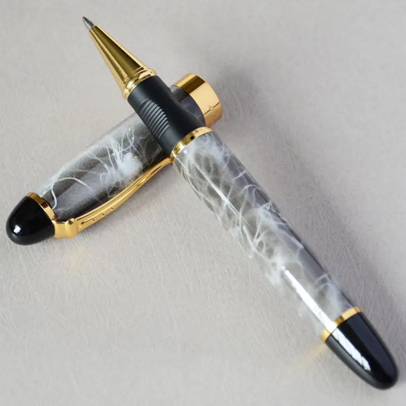 Шариковая ручка JINHAO X450 с серым мрамором и золотом 450 | Канцтовары для офиса дома