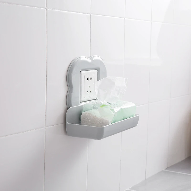 Simple Wind Free Punching Multi-function Storage Switch Box Key Mobile Phone Remote Control Toilet Shelf Household Items | Дом и сад