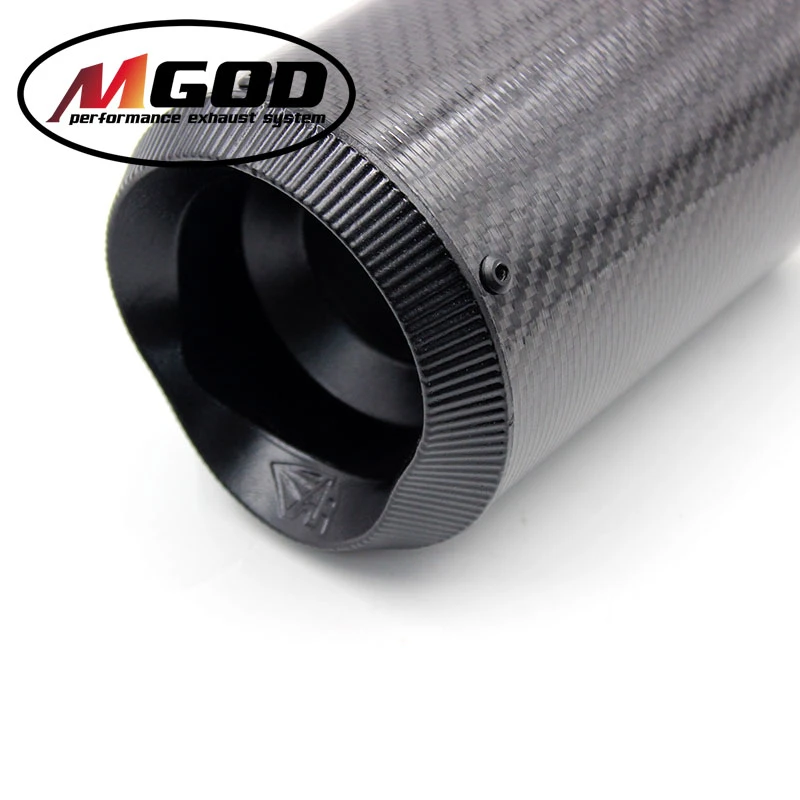 MGOD универсальная выхлопная труба Akrapovic Motoralcycle Modifi Moto Racing из углеродного волокна AR
