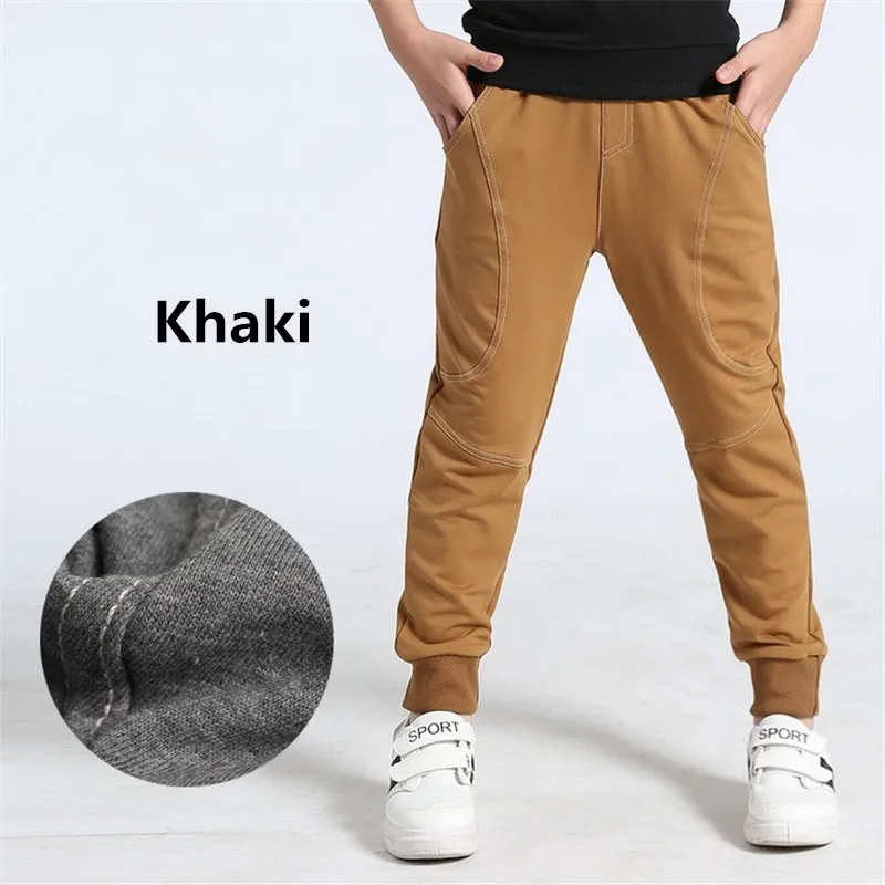 Осенние штаны для мальчиков весенние хлопковые брюки детские спортивные