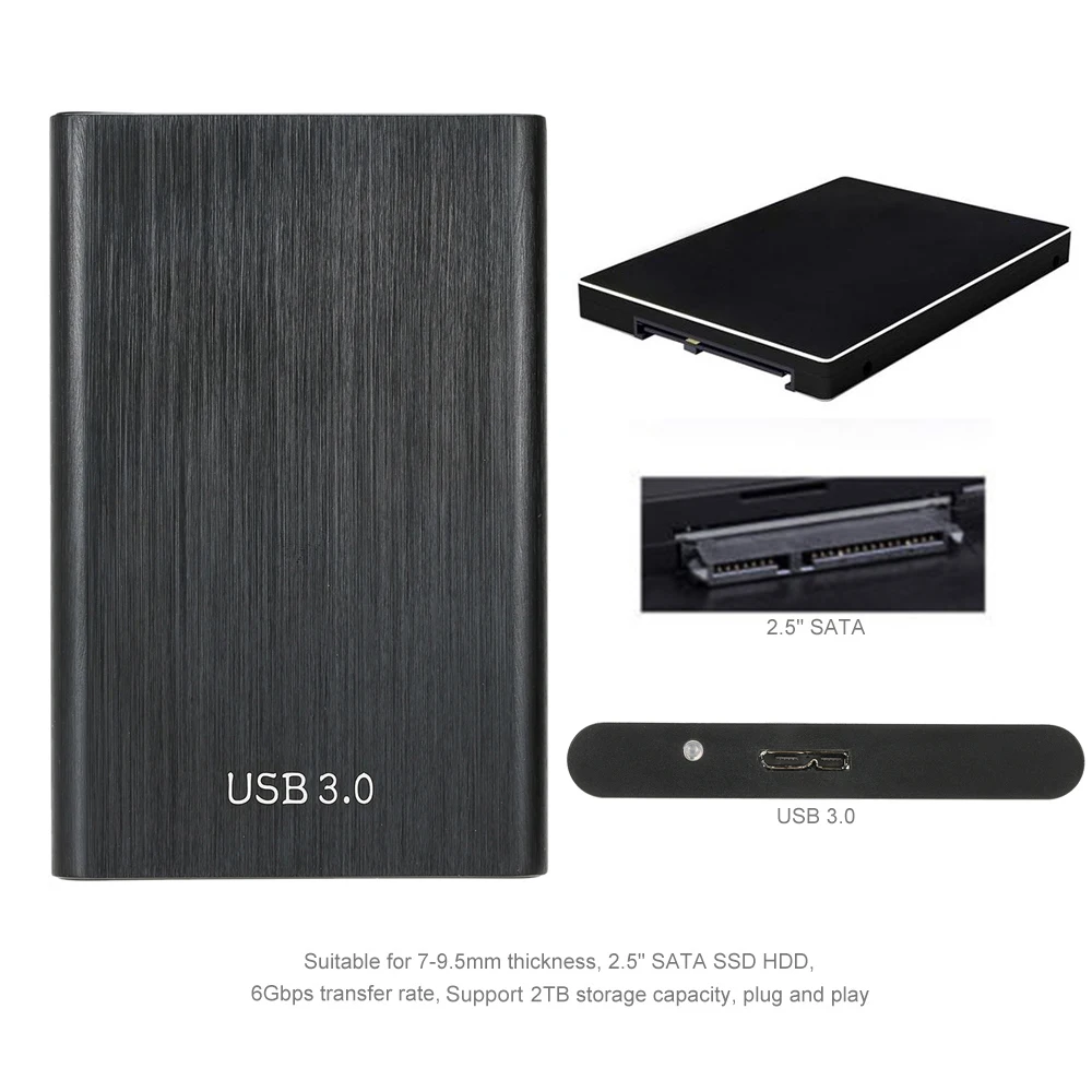 Супер скорость 6 Гбит/с алюминий ТБ 2 5 &quotSATA SSD HDD жесткий диск к USB 3 0 конвертер