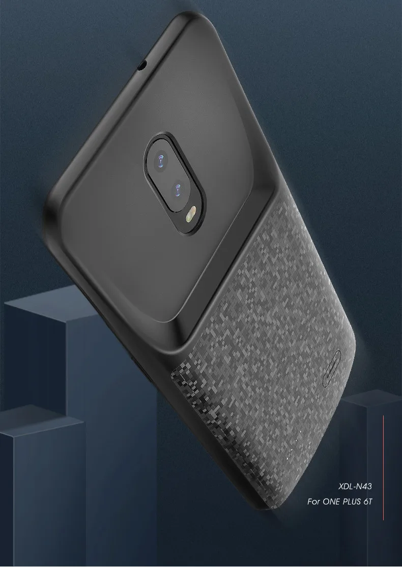 4700 мА/ч чехол для OnePlus 6 T, чехол для зарядного устройства, Внешнее зарядное устройство, внешний аккумулятор, зарядный чехол для телефона, чехол