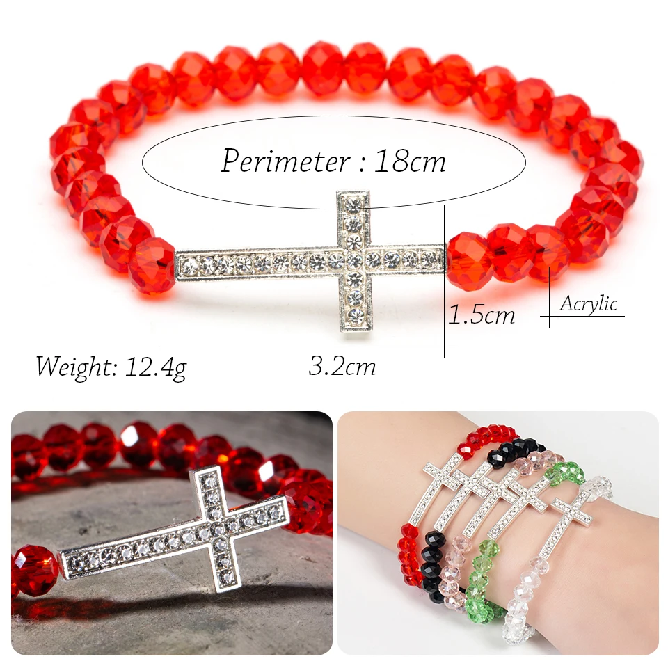 Браслет на шнурке со стразами браслет для женщин кристалл крест ювелирные