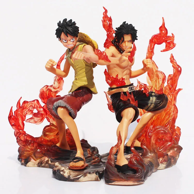 2 шт./компл. аниме DX Luffy Ace экшн фигурка братства мультфильм года спустя ПВХ Боевая