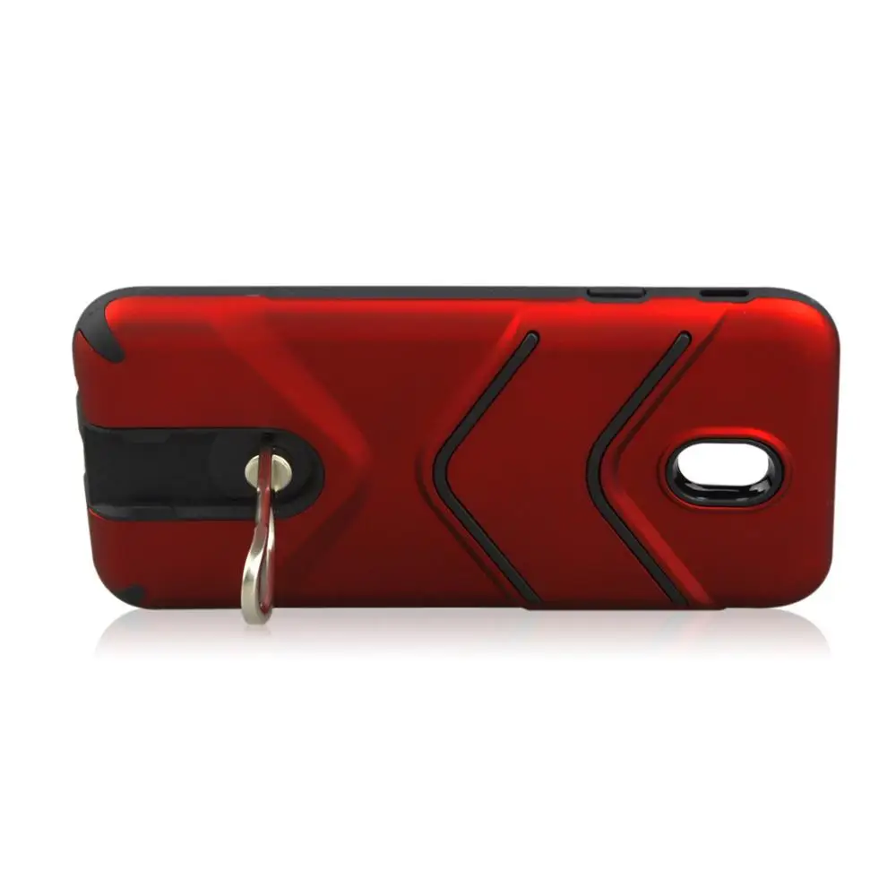 Shock Absorption Anti Skid TPU+PC Scrub With Rotating Bracket Mobile Phone Case For Samsung Galaxy J7 Pro Dirt Resistant |