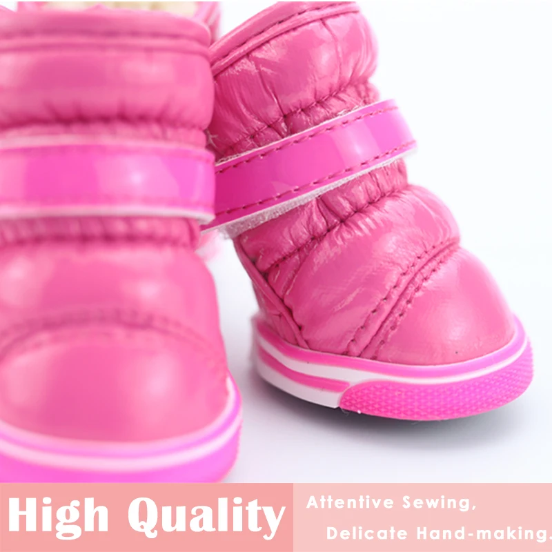 обувь для собак мелких пород 2017 собака зимняя супер теплые 4 шт./компл. собаки из