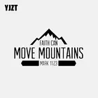 Автомобильная виниловая наклейка вера может двигаться и горы, 17,8 см * 9,9 см