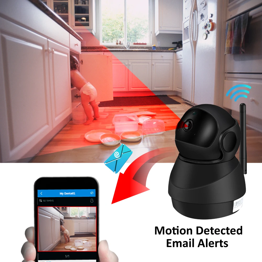 1080P 2MP IP камера Wifi для помещений видеонаблюдение CCTV беспроводная безопасности