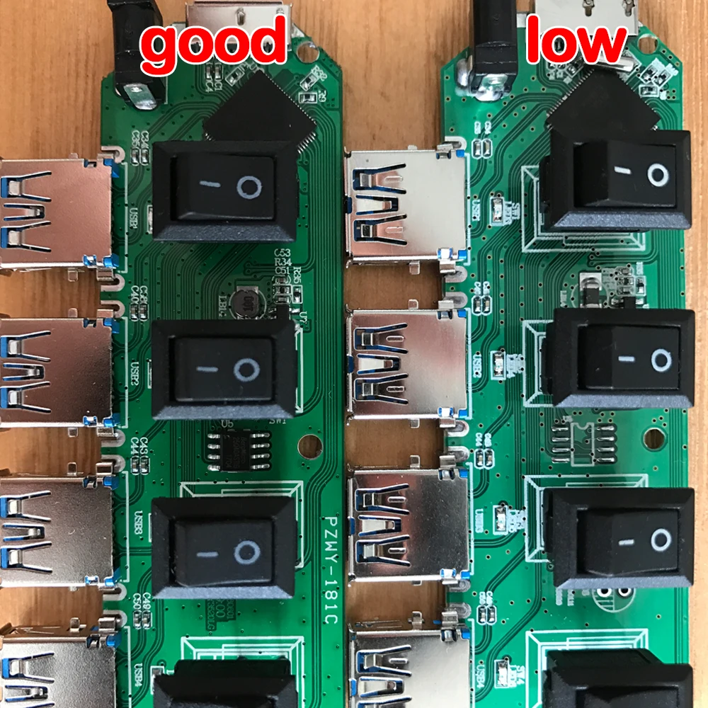 Shandian Новый мини 4 Порты светодиод высокой Скорость USB 3.0 хаб Портативный HUB ультра 5