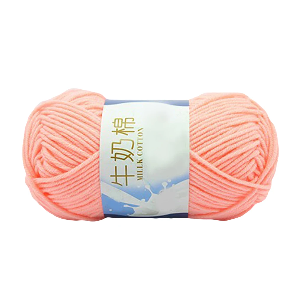 50 г пряжа для вязания шерстяная мягкая крючком свитер шарф молочная хлопковая