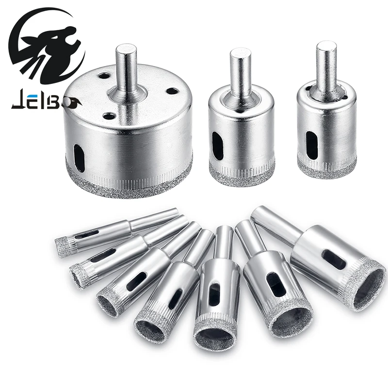 Jelbo 10 Pcs/set Glass Drill Tools Ceramic Tile Marble Open Hole Bits for Metal Screw Extractor Mini Hand | Инструменты