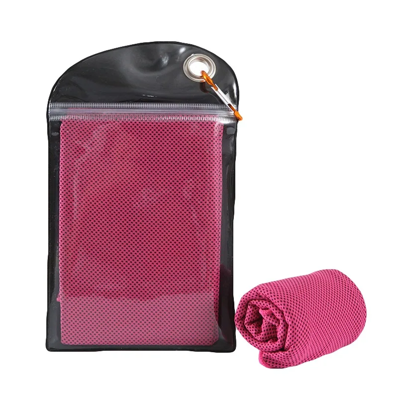 Многоцветное ледяное полотенце переносное мгновенное охлаждение многоразовое