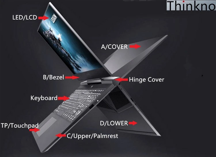 /Оригинальная ЖК дисплей передняя рамка для lenovoe IdeaPad Y700 Y700-15 Y700-15ISK ободок крышки B основа B крышка без touch FRU/5C30K79440