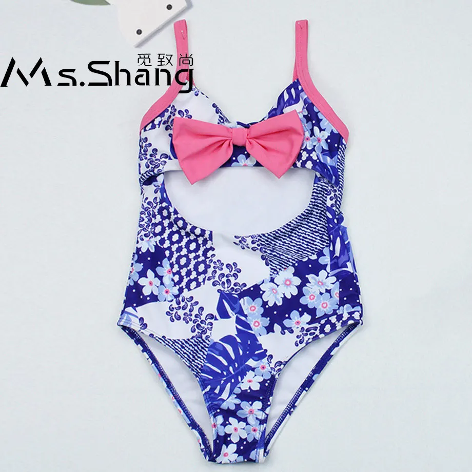 Купальный костюм для маленьких девочек 2-8 лет цельная детская одежда плавания