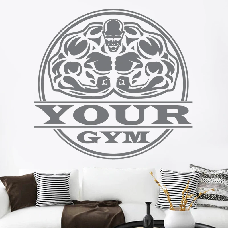 Автомобильная наклейка постеры для бодибилдинга с именем настенное виниловое