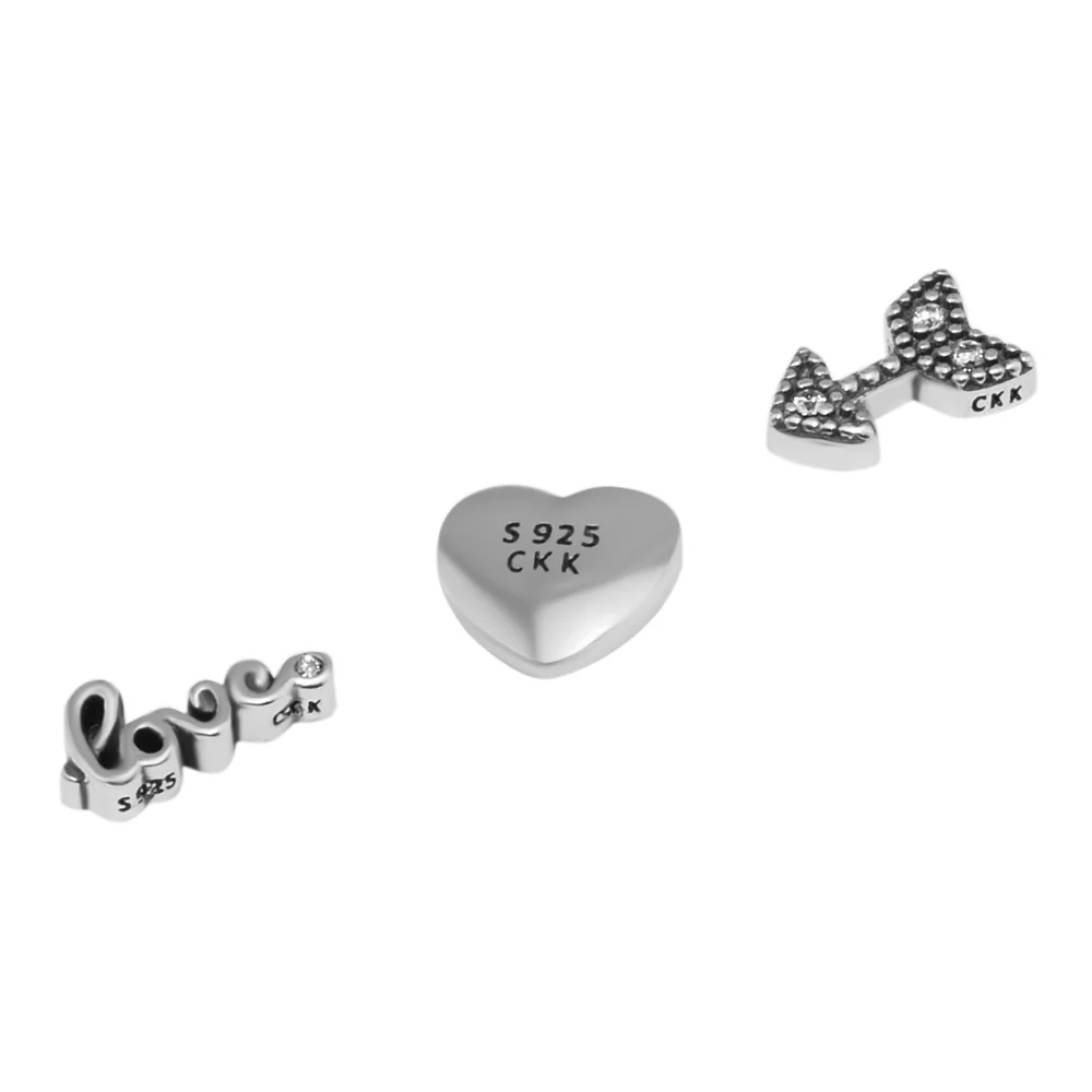 Цепочка с кулоном из серебра 100% пробы 925 пробы|petit|petite necklaces |